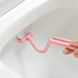 FlexiClean CurveReach Pro Toilet Brush – S-Shaped Deep-Clean Bathroom Brush with Angled Handle for Hard-to-Reach Areas