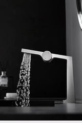 AurumFlow Luxe Rosé Gold Single-Handle Bathroom Faucet – Designer Warm & Cold Mixer