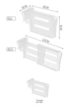 FlexiCool – 4-Piece Telescopic Refrigerator  Organizer & Divider Set