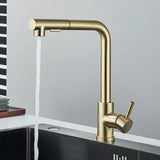 FlexiJet Black Pull-Out Kitchen Faucet – 360° Swivel, Dual Spray, Matte Black Stainless Steel