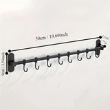 CookEase Kitchen Wall Rack – Multifunctional Organizer for Lids, Spatulas & Kitchen Utensils