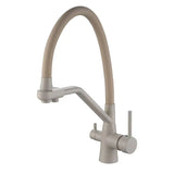 3-Way Kitchen Sink Faucet with Built-In Water Filter and 360° Swivel Spout