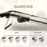 Adjustable Mandoline Slicer Stainless Steel PrecisionCut – Vegetable Cutter & Chopper | Even Slices | Fast Food Prep Tool