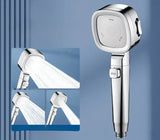 HydroFlex SquareForce High-Pressure Handheld Shower Head – 3 Modes, Water-Saving & Adjustable
