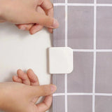 AquaFix GripSeal Shower Curtain Clips – Self-Adhesive Waterproof Curtain Holders (2-Pack / 6-Pack)