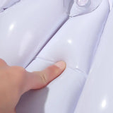 AquaLuxe Inflatable Spa Bath Pillow with Neck Support – Soft Terry Comfort with Suction Cups