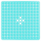 SafeStep Anti-Slip Shower Mat 21×21 in – PVC Safety Mat with Suction Cups & Quick-Dry Drain Holes