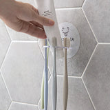 StickSpace No-Drill Toothbrush & Bathroom Organizer – Self-Adhesive Wall Storage Holder