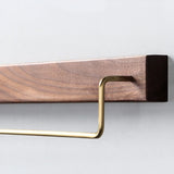 AquaLux 24-Inch Towel Bar with Hook – Chrome & Stainless Steel