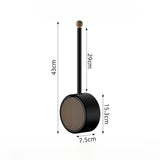PureClean WallBrush – No-Drill Wall-Mounted Toilet Brush with Long Handle & Wood Finish