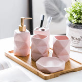 NordicSerenity 4-Piece Ceramic Bathroom Set – Scandinavian Style
