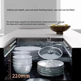 AquaPro Heavy-Duty Stainless Steel Kitchen Sink – Single Bowl | Rectangular | Includes Faucet & Soap Dispenser