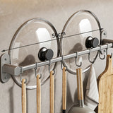 CookEase Kitchen Wall Rack – Multifunctional Organizer for Lids, Spatulas & Kitchen Utensils