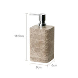ImperialMarble Emperador Light Bathroom Set – 7-Piece Luxury Natural Marble Collection