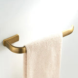 HeritageBrass Vintage Antique Brass Bathroom Hardware Set – 4-Piece Wall-Mounted Bath Accessory Kit with Towel Bar, Toilet Paper Holder, Towel Ring & Robe Hook
