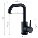 Contemporary Black Nickel Stainless Steel Bathroom Faucet with 360 Degree Swivel Spout and Single Lever Control