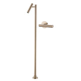 ORVIA Luxury Floor-Mounted Faucet  – Tall Designer Bathroom Faucet, Brass, Hot & Cold, Single Handle
