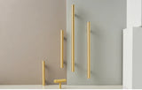 Nurlin T-Bar Brass Handle – Extra Long & Modern for Cabinets, Drawers & Refrigerators