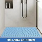 AquaGuard Square Non-Slip Shower Mat – Suction Cups, Quick-Drain, Massage & Safety for Bathroom and Shower