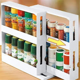 TurnEasy 2-Tier Rotating Organizer – Multifunctional Spice & Bathroom Storage Rack