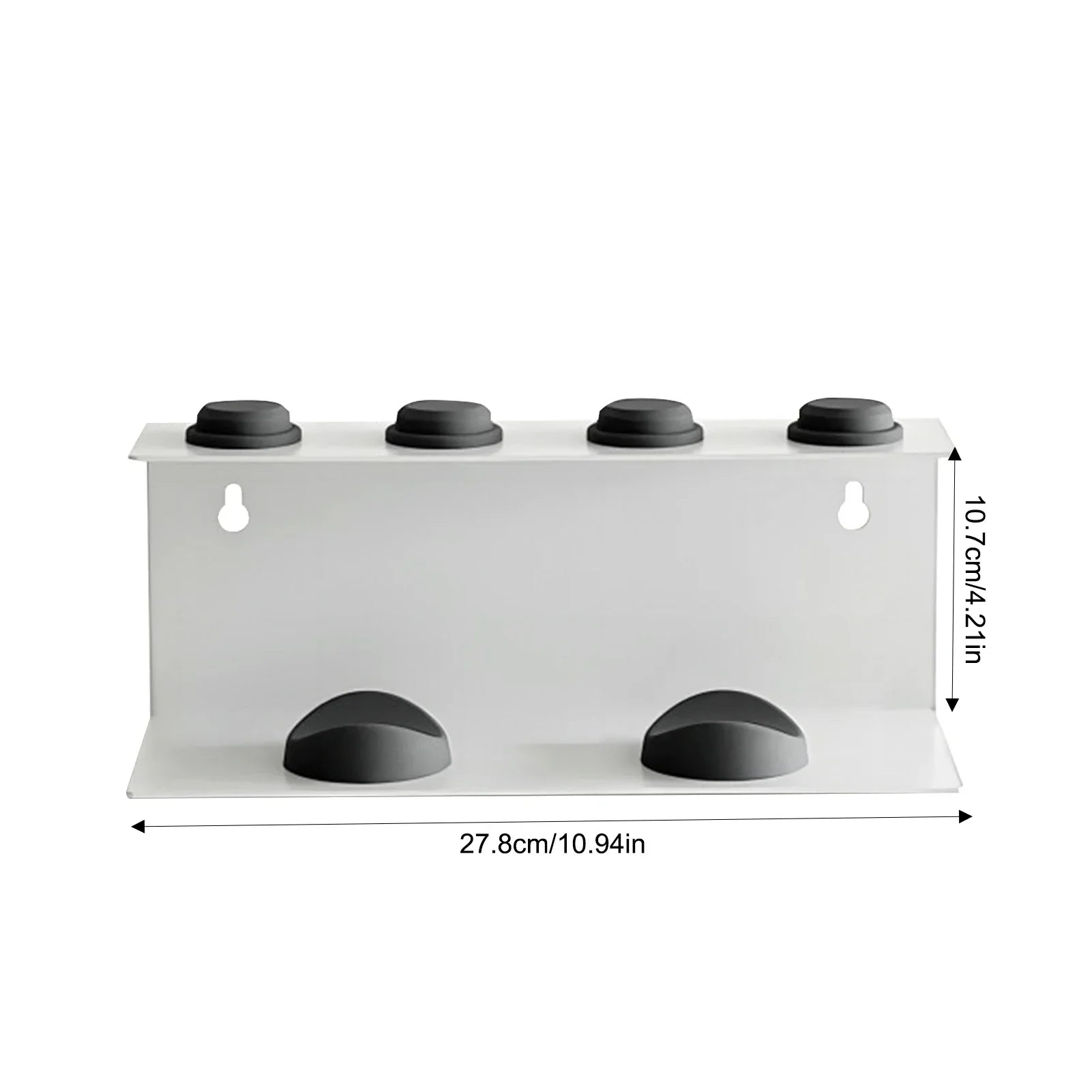 SteelHold Multi-Tool Hair Dryer & Styling Organizer – Carbon Steel Wall Mount Rack