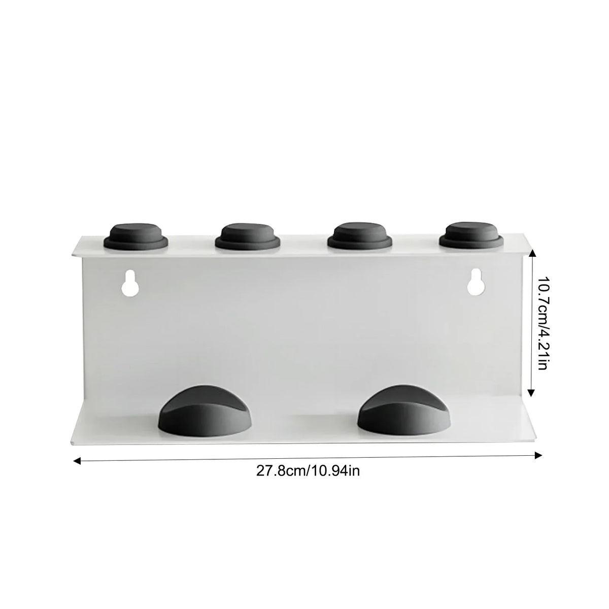 SteelHold Multi-Tool Hair Dryer & Styling Organizer – Carbon Steel Wall Mount Rack