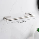 Stick & Style Self-Adhesive Stainless Steel Bathroom Accessory Set – No Drill, Modern & Durable