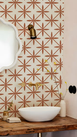 BohoTerracotta Self-Adhesive Tile Stickers – 10-Piece Vinyl Decals for Walls & Floors
