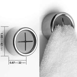 GripDot – Self-Adhesive Towel Holder, Round Wall Mount – No Drilling Required
