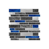 LuxeMarmer Black & White Marble Wall Stickers – Self-Adhesive, Waterproof Tile Decals (1–12 Pieces)