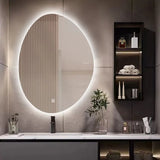 Lumora Irregular-Shaped LED Bathroom Mirror – Touchscreen Control & Smart Lighting