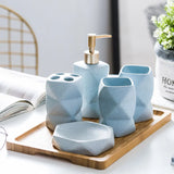 NordicSerenity 4-Piece Ceramic Bathroom Set – Scandinavian Style