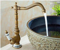 RegalFlow 360° Antique Gold Faucet – Rotating Basin faucet for Hot & Cold Water