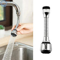 AquaFlex Steel – Stainless Steel Faucet Extension with 360° Rotation & Water-Saving Function