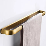 RegalBrass Vintage Antique Brass Bathroom Hardware Set – 5-Piece Wall-Mounted Bath Accessory Collection with Toilet Brush Holder