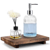RustiTray – Decorative Wooden Tray Stand | Rustic Farmhouse Style Organizer for Bathroom, Kitchen & Vanity