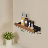 CulinaWood Kitchen Wall Shelf – No-Drill Organizer for Spices, Cutting Boards & Kitchen Essentials