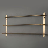 CopperLine Compact Towel Bar with Hook – Chrome Finish (<20 Inches)
