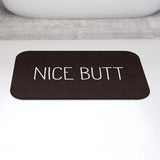 GirlbossMood Statement Bath Mat – Non-Slip Microfiber Rug with Bold Print (23.6 × 15.7 inches)