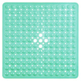 SafeStep Anti-Slip Shower Mat 21×21 in – PVC Safety Mat with Suction Cups & Quick-Dry Drain Holes