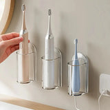 StickMount Toothbrush Holder – Wall-Mounted Organizer for Electric & Manual Toothbrushes | Drill-Free &Space-Saving