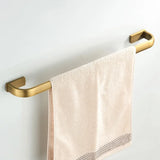 HeritageBrass Vintage Antique Brass Bathroom Hardware Set – 4-Piece Wall-Mounted Bath Accessory Kit with Towel Bar, Toilet Paper Holder, Towel Ring & Robe Hook