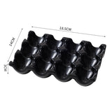 OvoLux Ceramic Egg Holder – 6- & 12-Slot Egg Tray for Kitchen & Refrigerator