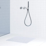SafeStep Anti-Slip Shower Mat 21×21 in – PVC Safety Mat with Suction Cups & Quick-Dry Drain Holes