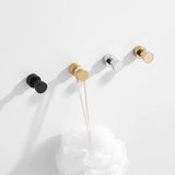 ChromeGrip Self-Adhesive Wall Hooks – Heavy-Duty Brass Hooks for Bathroom, Kitchen, Entryway & Bedroom