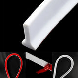 HydroSeal FlexGuard Silicone Water Barrier Strip – Self-Adhesive Shower Dam, Door Seal & Kitchen Splash Guard