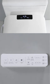 SmartSense AutoLift Pro Square Smart Bidet Seat – Hands-Free Lid, Heated Seat, Warm Wash & Dry, LCD Control Toilet Upgrade