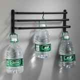 SlateBar Matte Black Aluminum Towel Bar – Wall-Mounted Modern Bathroom Towel Holder