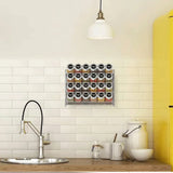 4 Tier Wall Mounted Spice Rack Organizer Premium – Carbon Steel Kitchen Shelf | Pantry Cabinet Storage | Space Saving Design