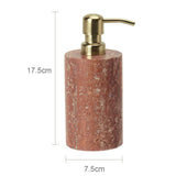 Rubèra Red Travertine Bathroom Set – Vintage Natural Stone Luxury Accessories